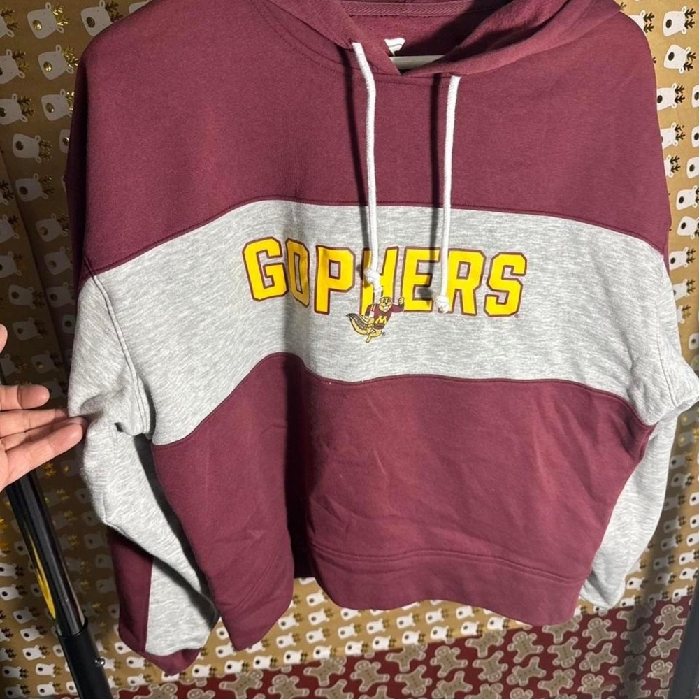 Minnesota‎ Gophers cropped hoodie size small